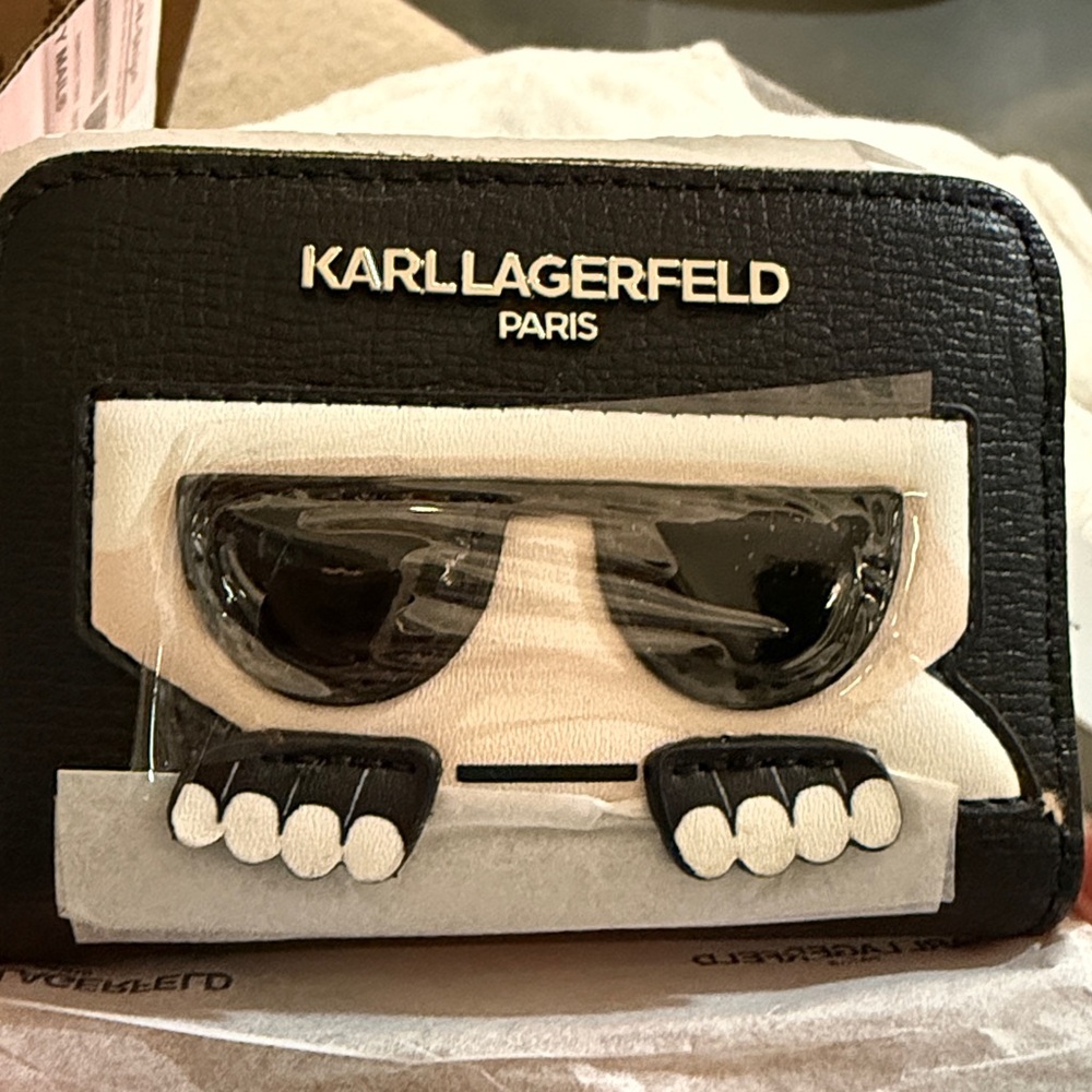 Karl Lagerfeld Black and White Wallet - Picture 3 of 5